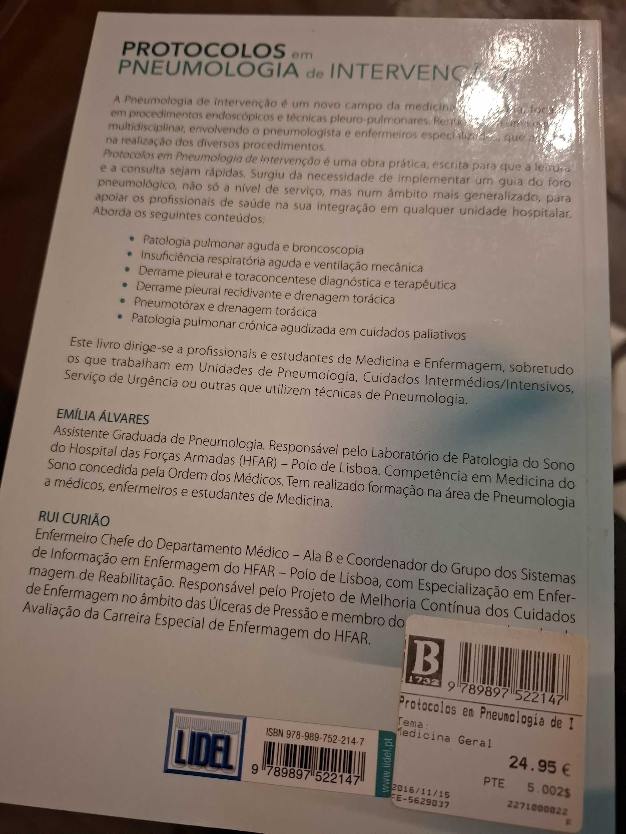 Vendo livro Protocolos de Pneumologia de Intervenção