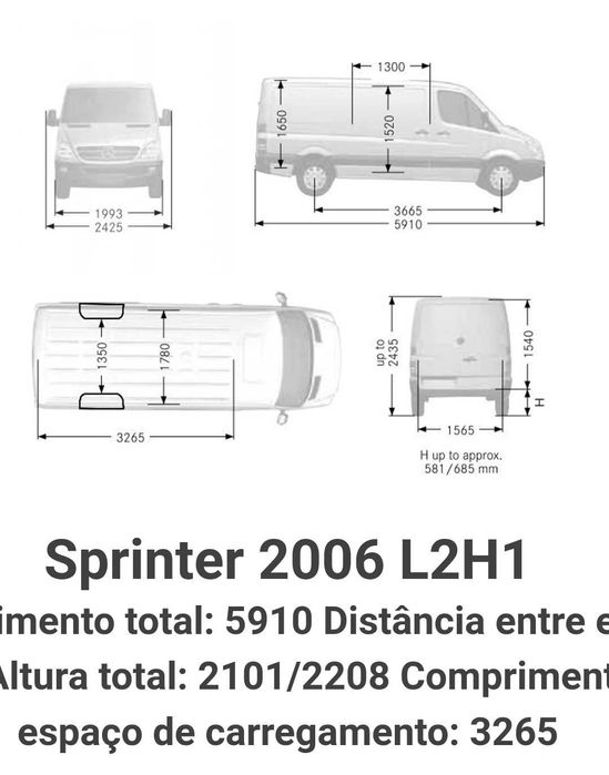 Porta, portas tras Mercedes Sprinter L1H1,L2H1 (W906).2006/2018.