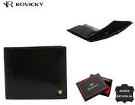 skórzany portfel męski z systemem rfid - rovicky