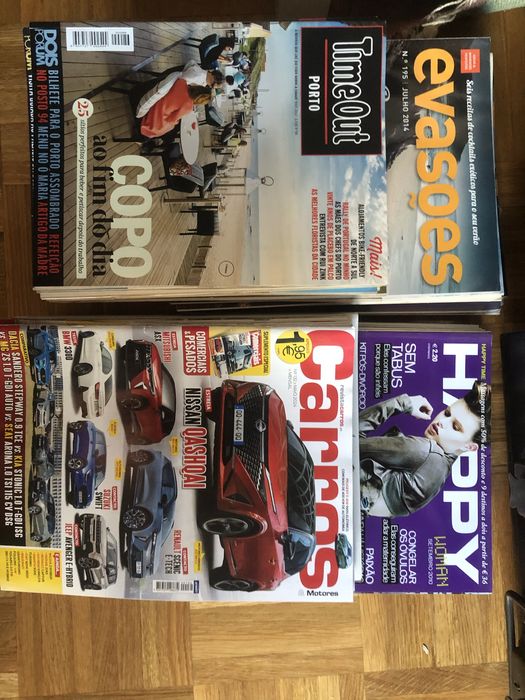 REVISTAS diversos titulos ACP, DECOPROTESTE, EVASOES, HAPPY, CARROS….