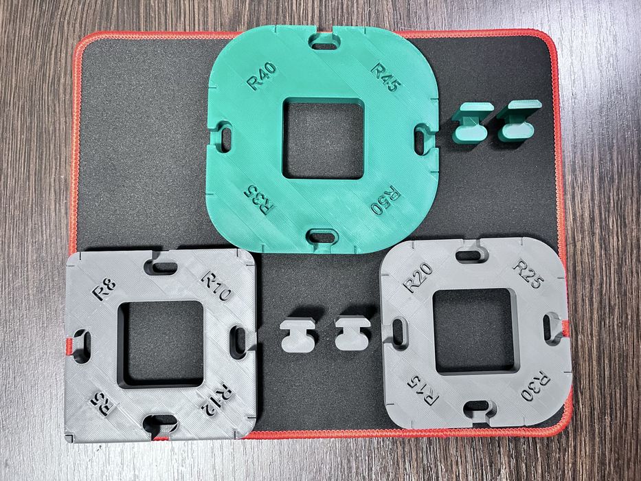 Шаблон для ручного фрезера (радіуси R5-R50)