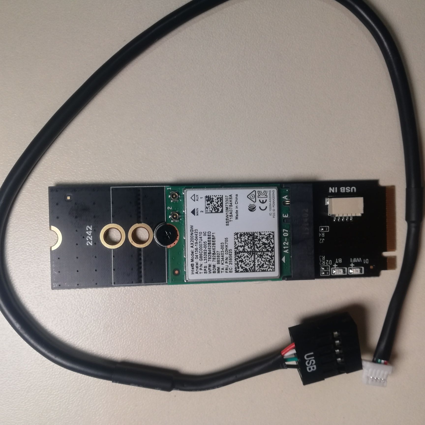 Модуль Wi-Fi 6 AX + Bluetooth 5.1 5.2 адаптер PCI-E M2 AE для ноутбука