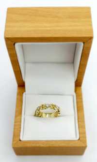 złoty pierścionek, próba 585, rozmiar 16
