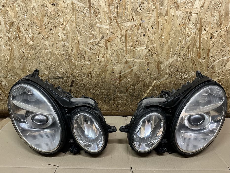 Передні фари Mercedes-Benz W211 Мерседес В211 2002–2006 дорестайл