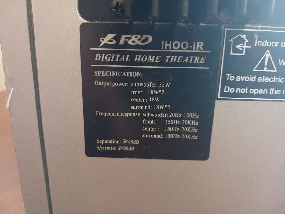 Продам Акустичну Систему 5.1 F&D IHOO IR