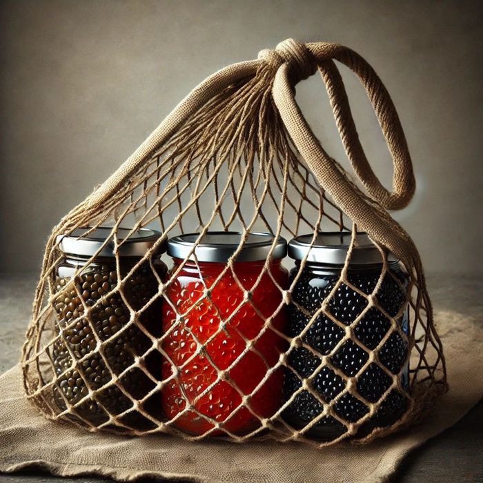 Икра имитированная красная/черная. Икорный продукт Лосось Горбуша Щука