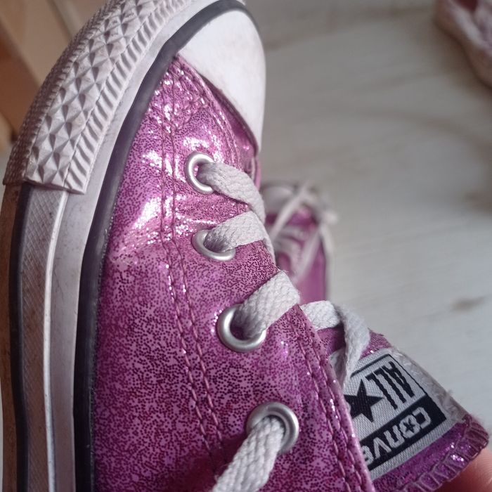 Trampki Converse brokatowe różowe rozmiar 30