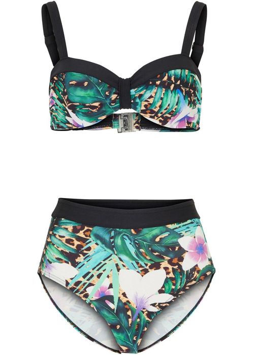 B.P.C bikini z efektownym nadrukiem 40 (80C).