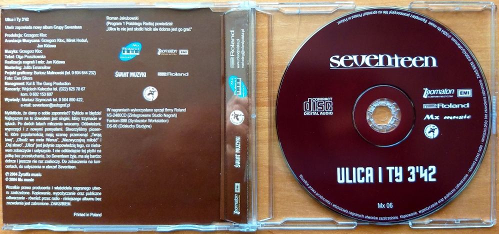 CDs Seventeen Ulica I Ty 2004r Sixteen