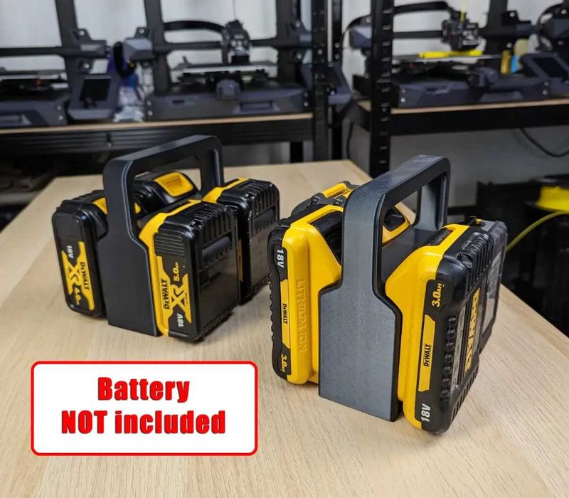Koszyk, uchwyt na 4 Akumulatory, Baterie do narzędzi DeWALT 18V i 54V