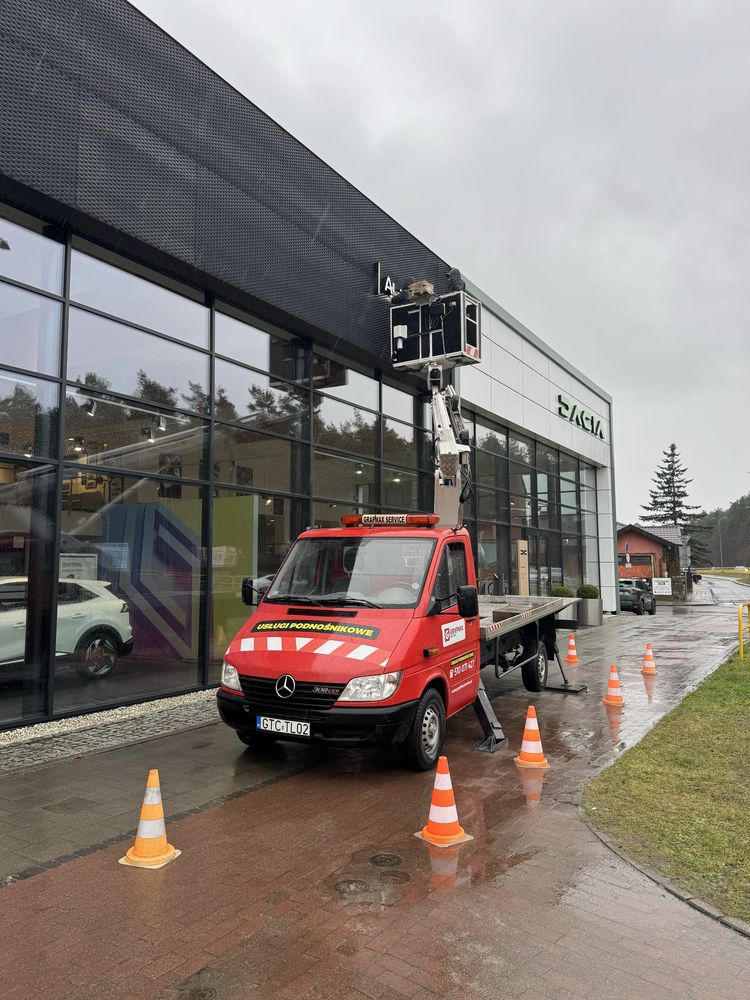 Podnośnik koszowy, zwyżka - Wynajem - 24/h - Tczew