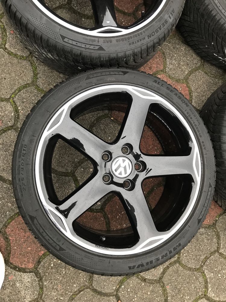 Koła Felgi Vw golf gti R-Line 18 cali 5x112 touran oryginalne opony