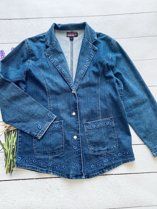 Джинсовий піджак куртка джинсовка М L