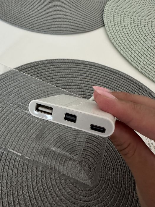 USB Type C to Mini DisplayPort USB A