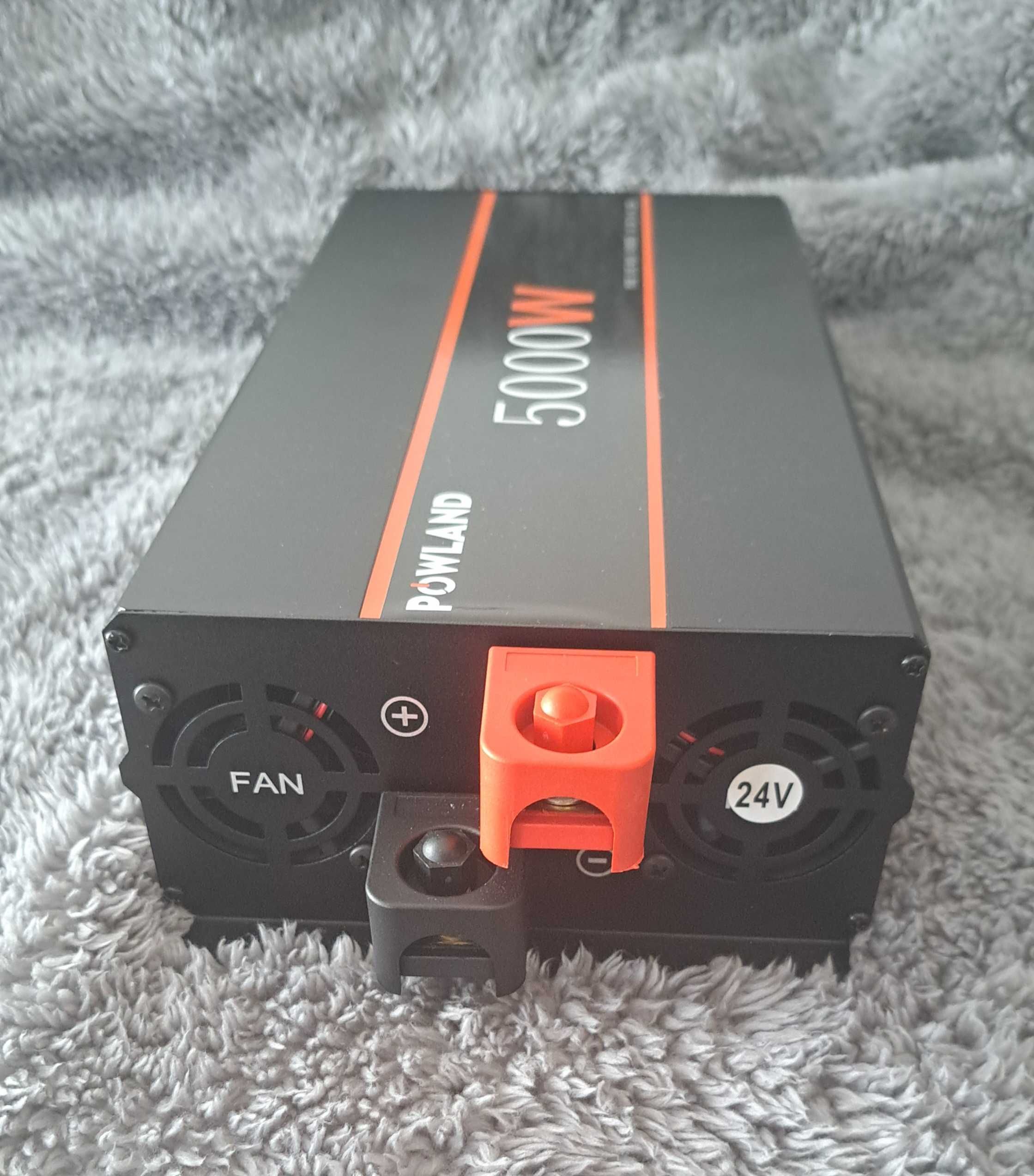 Inversor ONDA PURA (Camião) converte 24V DC em AC 220V - 5.000W pico
