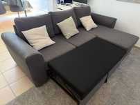 Sofá Cama 3 Lugares c/ Chaise Lounge