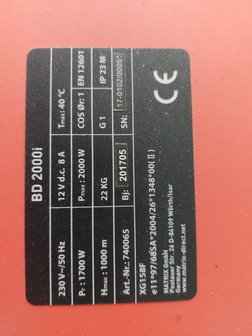 Agregat prądotwórczy - Generator Black&Decker 2000i 2kW