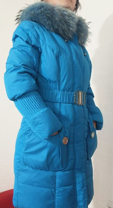 Зимний пуховик пальто плащ