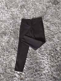 Eleganckie spodnie z wzorem / czarne cygaretki / spodnie damskie Next