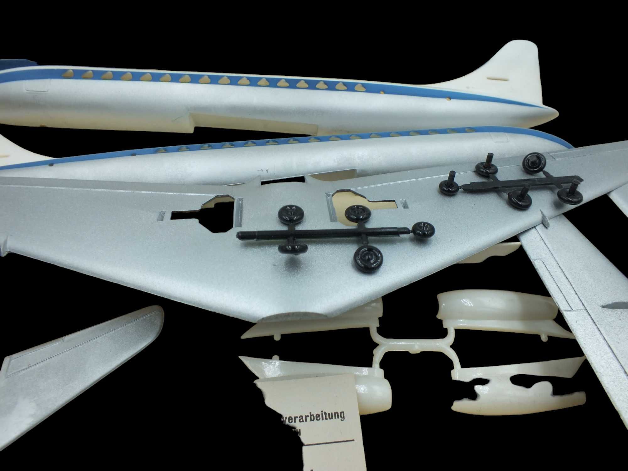 Model samolotu  Caravelle, 1:100, VEB Plasticart L