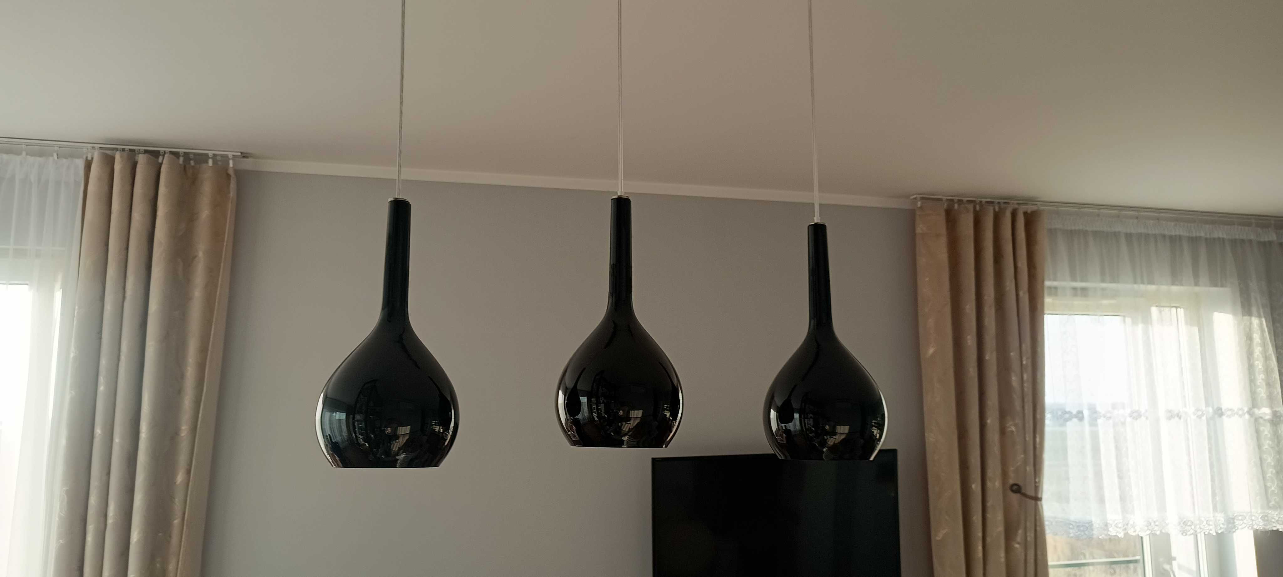 Lampa wisząca 3-punktowa czarna