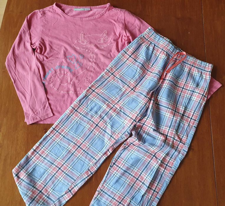 Piżama bluzka długi rękaw i spodnie komplet Pepperts roz.122/128 (359