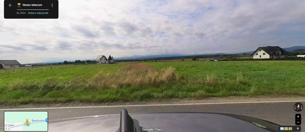 Sprzedam działkę 45ar w Lipnicy Wielkiej - widok na Babią Górę i Tatry