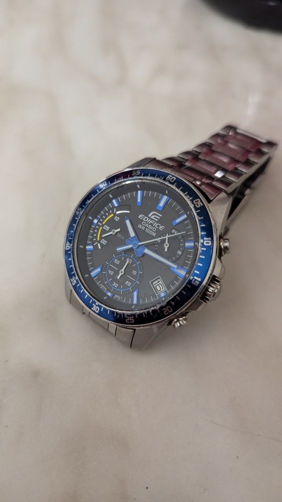 Часы Casio edifice EFV 540 chronograph, годинник хронограф касіо