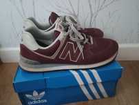 Buty New Balance 574 r 45 bordowe