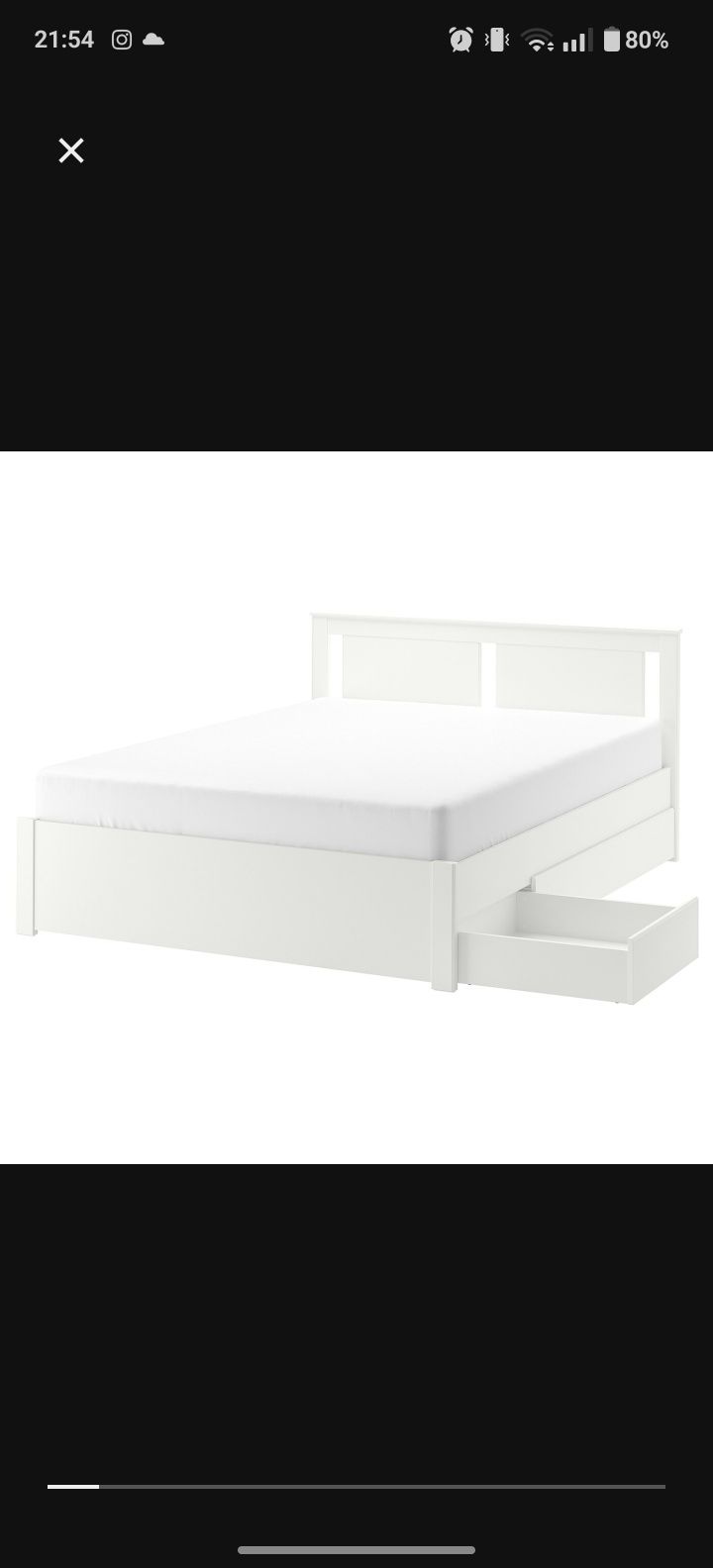 Cama Casal branco