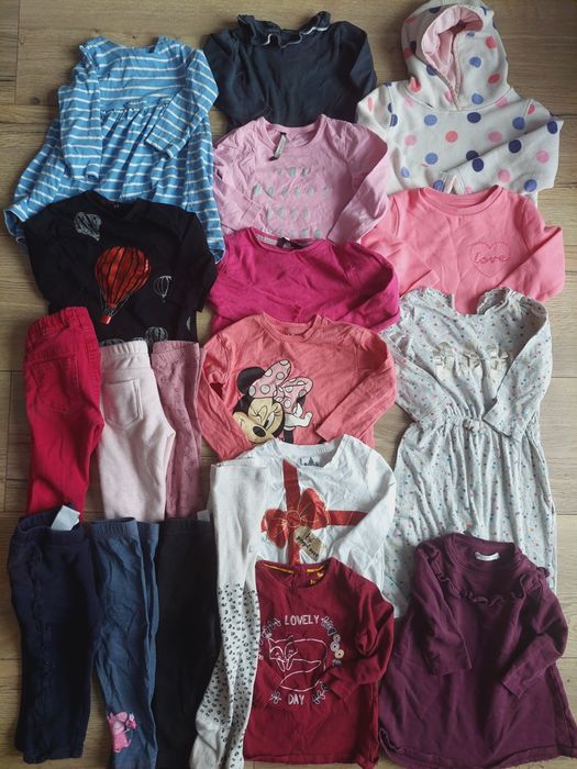 Mega paka ubrań dla dziewczynki jesień zima 18-24m 86-92cm różne marki