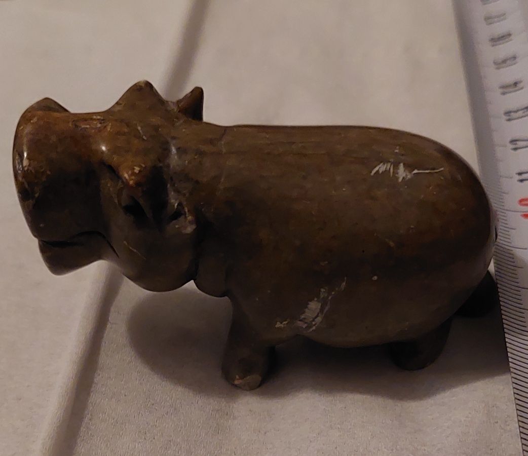 Rzeźba,  figurki  : hipopotam I żółwie