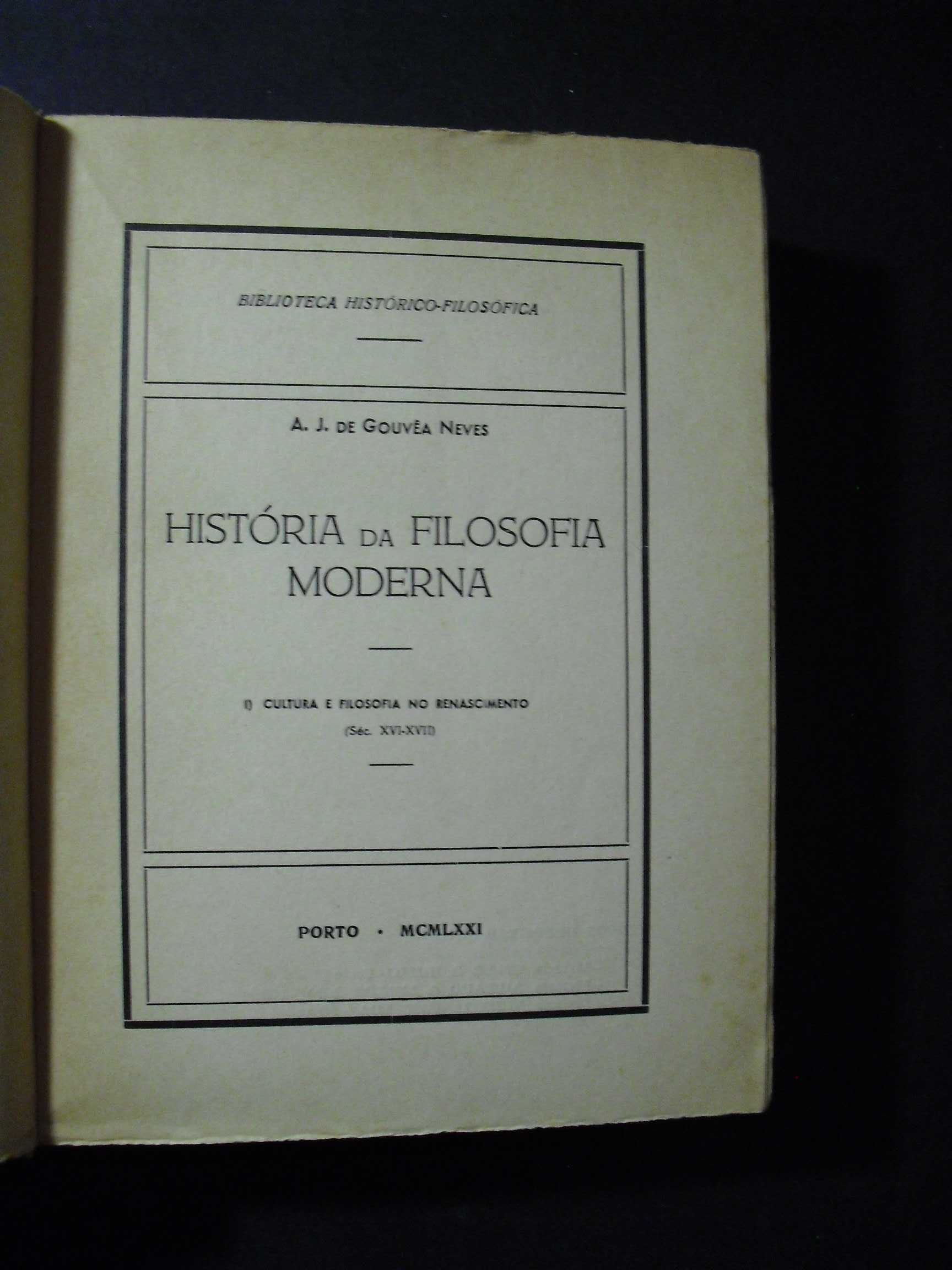 A.J DE GOUVÊA NEVES-HISTÓRIA DA FILOSOFIA MODERNA