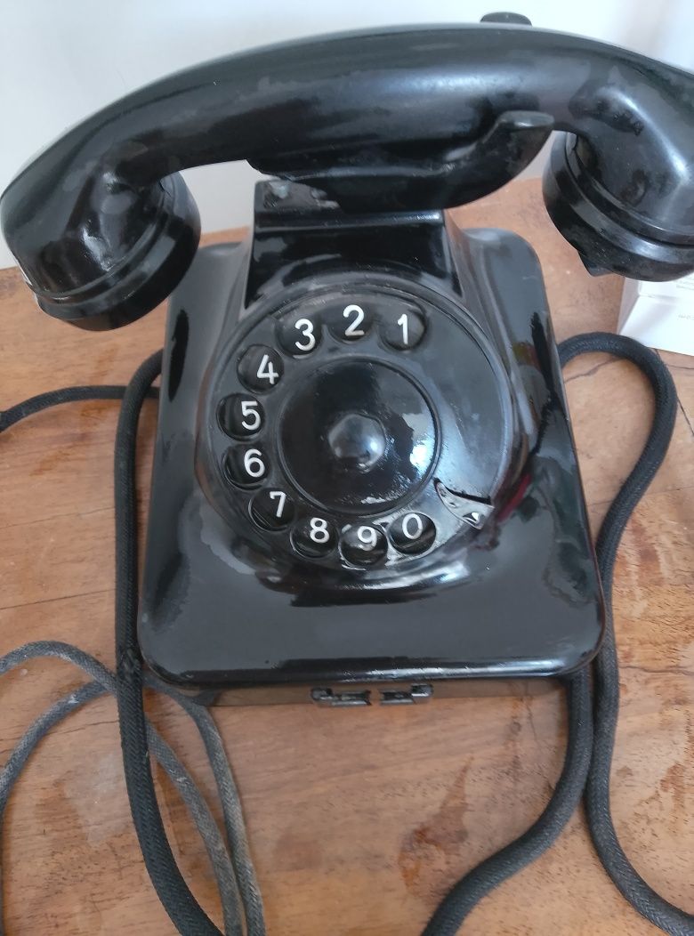 Telefon antyk zabytkowy bakielitowy Lorenzo