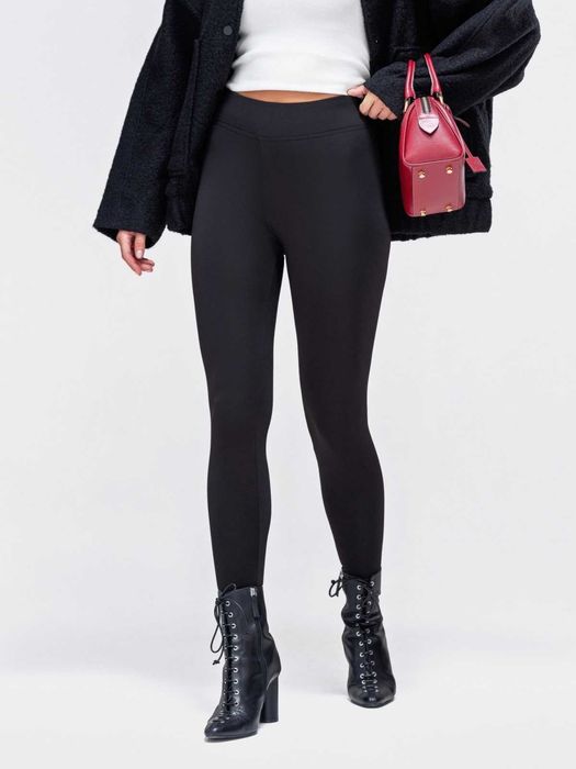 Легінси (лосини) чорні і марсала