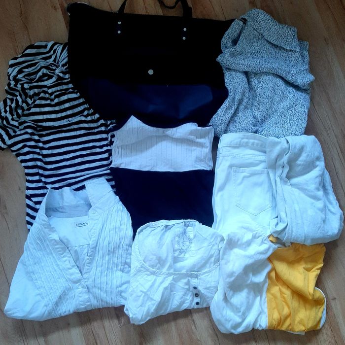 Zestaw roz S/M 36/38 50 sztuk mega paka komplet odzież damska ubrania