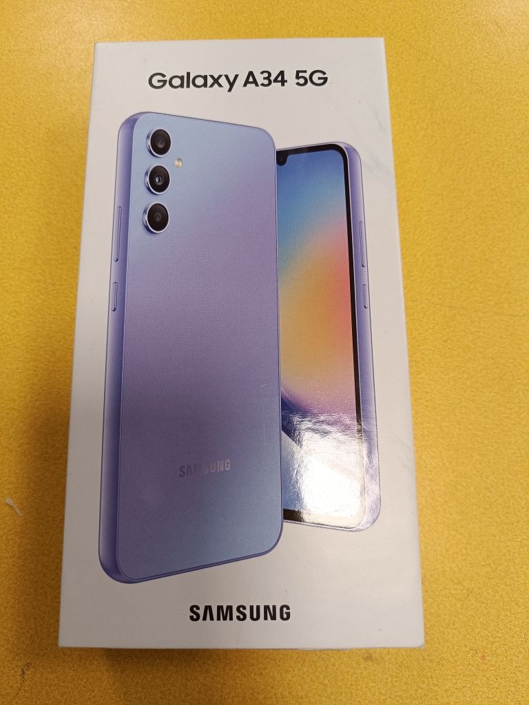 J.NOWY Samsung Galaxy A34 5G / 6/128 GB / Awesome Violet / Nie z Sieci