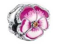 Charms do bransoletek różowy bratek s925 do Pandora koralik beads