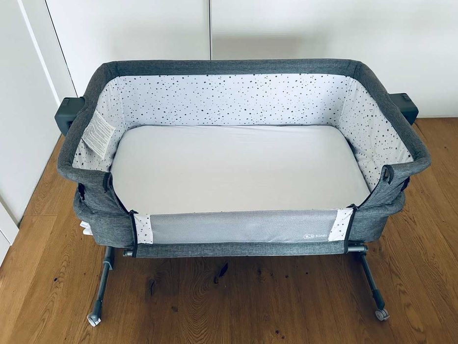 Kinderkraft Neste Up łóżeczko dostawne +materac z pokrowcem