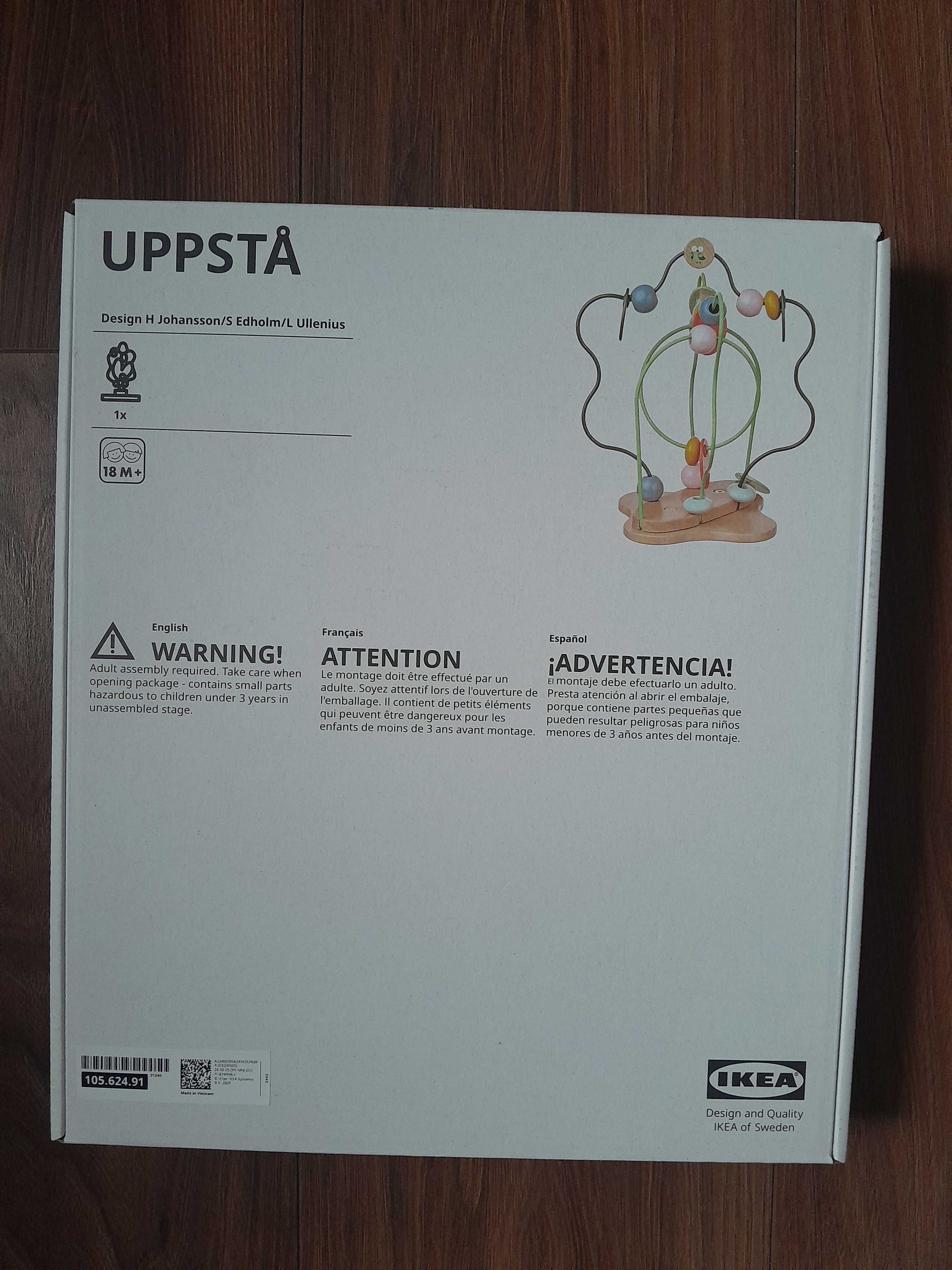 IKEA UPPSTA Labirynt z koralików drewniany