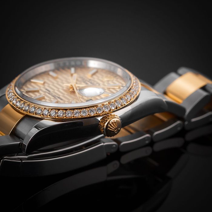 Rolex Datejust 36 gold fluted