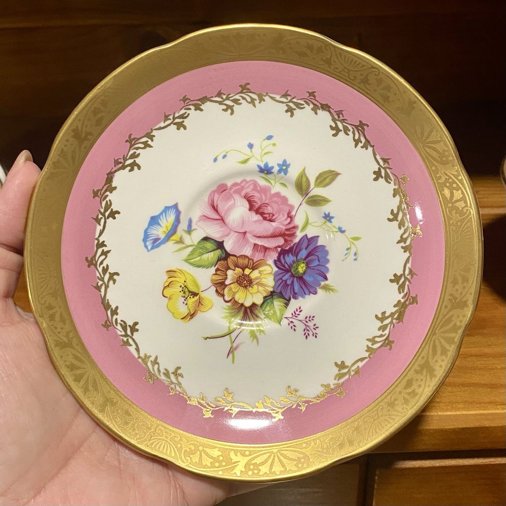 Conjunto chavena porcelana Royal Grafton