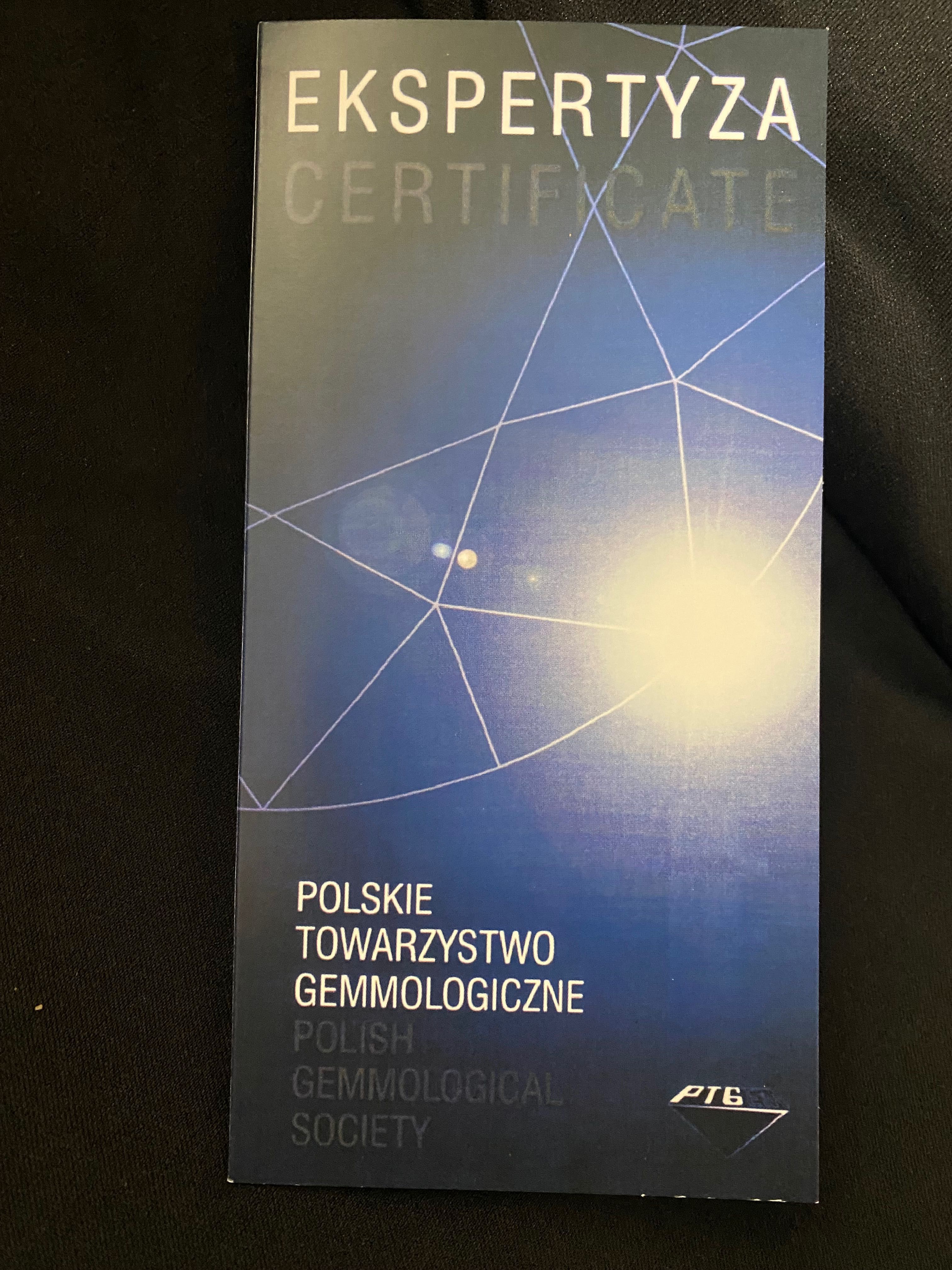 Złoty sygnet z diamentem 0,41 ct Certyfikat