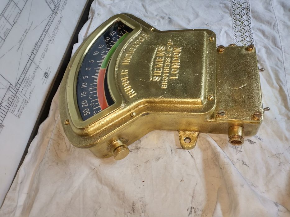 Indicador Leme Navio Bacalhoeiro Bronze
