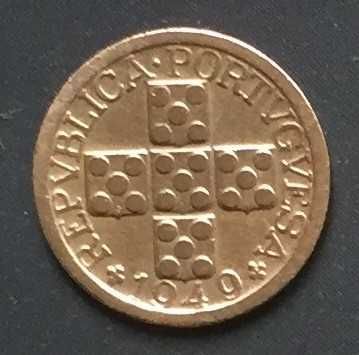 Moeda X centavos bronze - Portugal - 1949