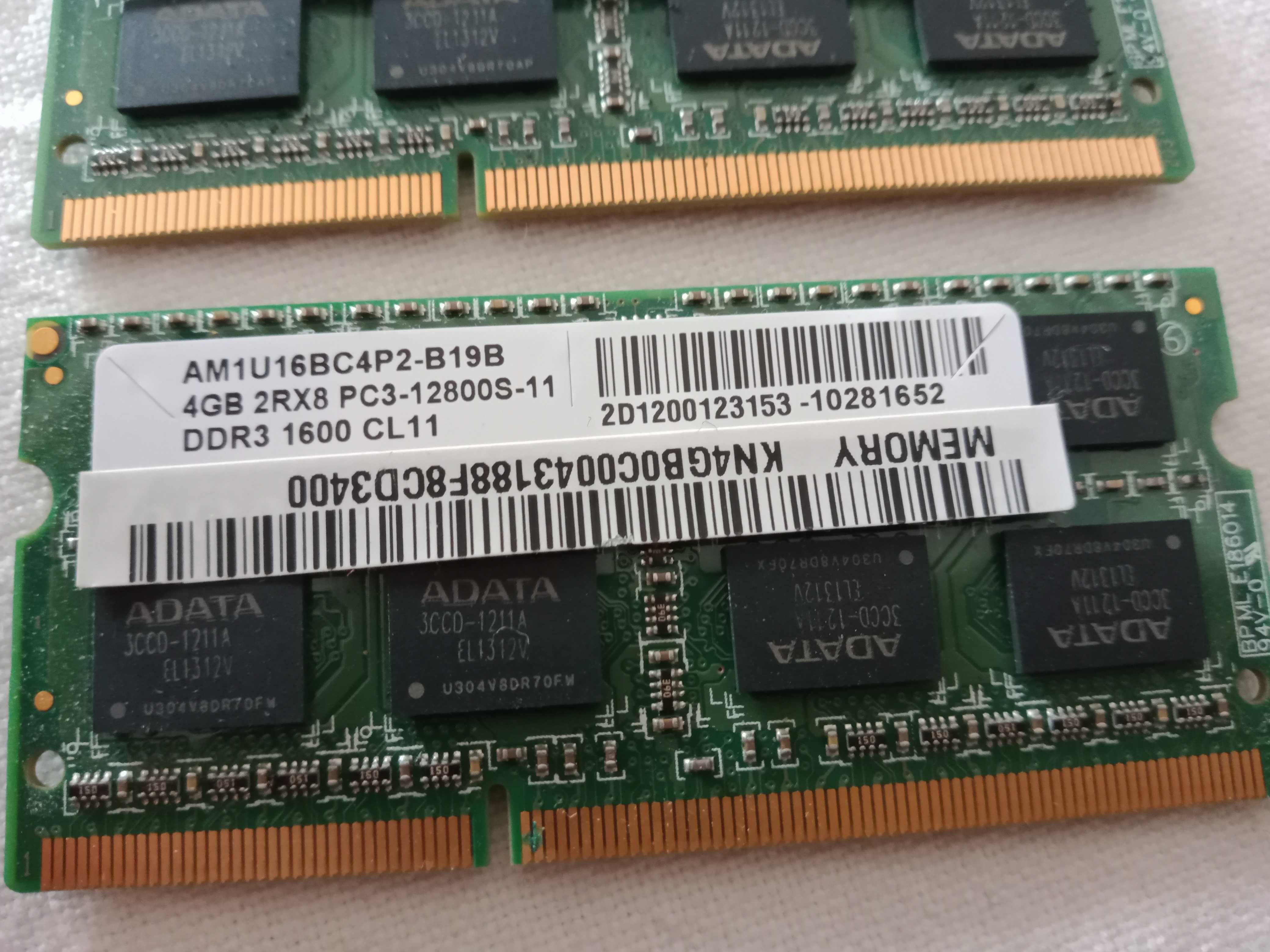 Memória RAM DDR3 para portátil 2x4Gb - DDR3 1600 - COM OFERTA