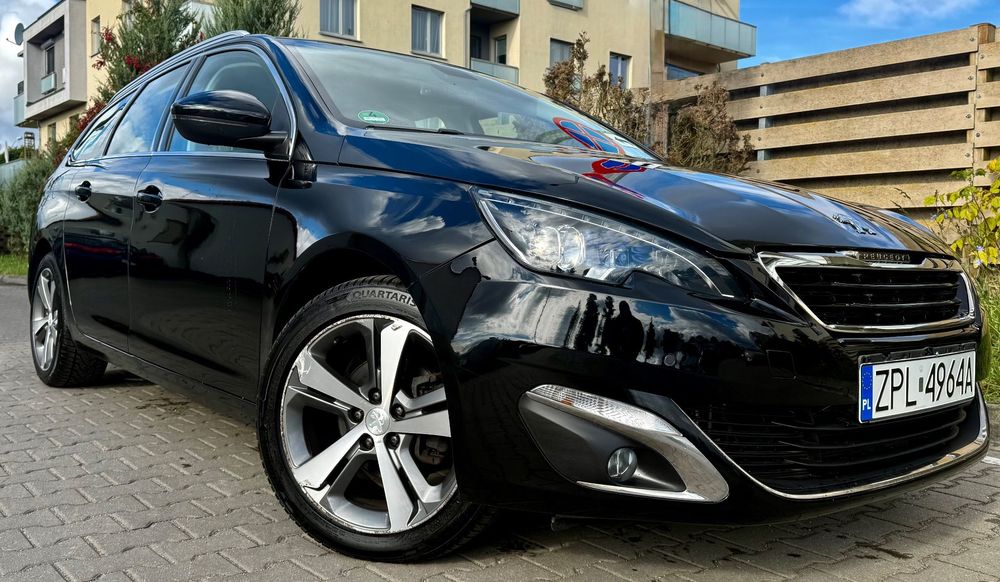 Peugeot 308 FULLED ALU CzujnikiParkowania FoteleSport Navi Tempomat GrzaneFotele