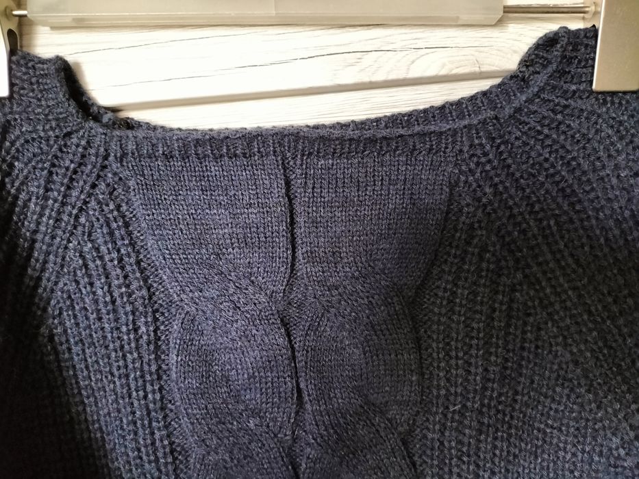 Sweter granatowy damski S