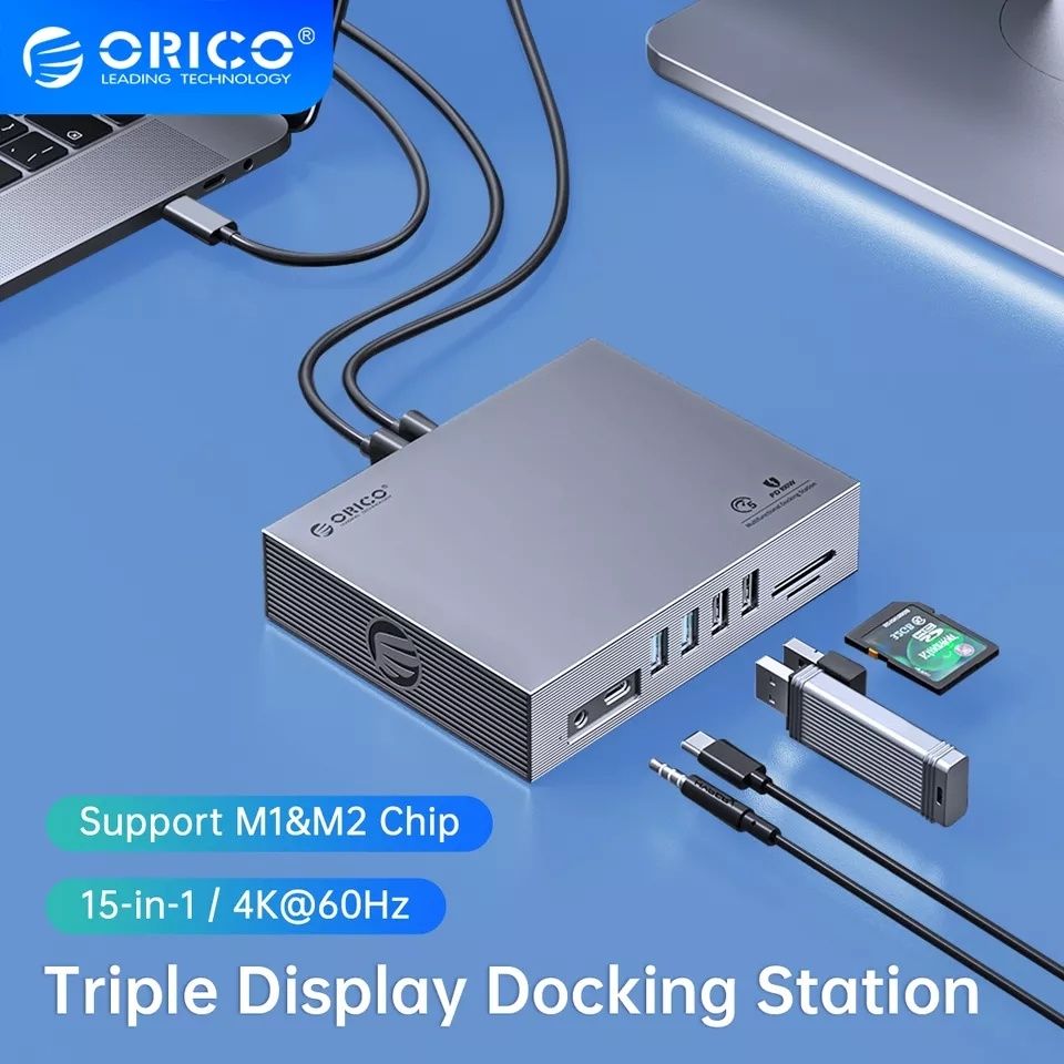 Orico USB-C Thunderbolt Концентратор HUB Док-Станция 4K/60 Hz/PD100W