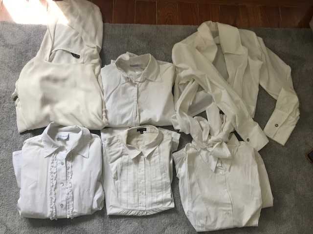 Camisa Branca Massimo Duti, La Redoute, Zara, varias